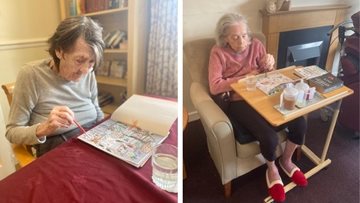 Morning filled with activities at Nottingham care home